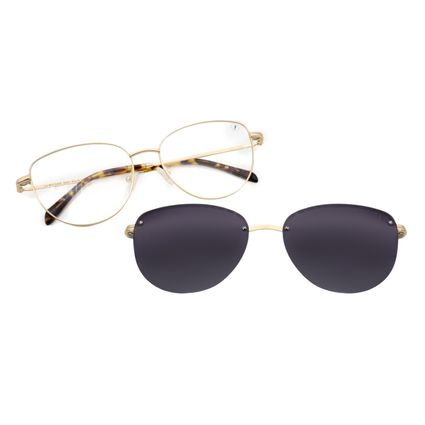 LV.MU.1402-2021.1  Armacao Para Oculos de Grau Feminino Chilli Beans Multi Cat Polarizado Dourado -5-